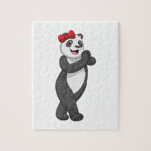 Puzzle Panda con cinta