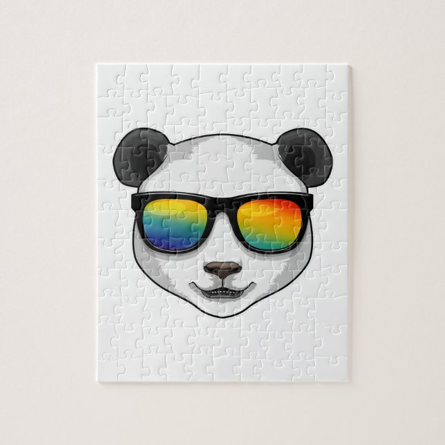 Puzzle Panda con gafas de sol (Vertical)