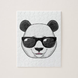 Puzzle Panda con gafas de sol