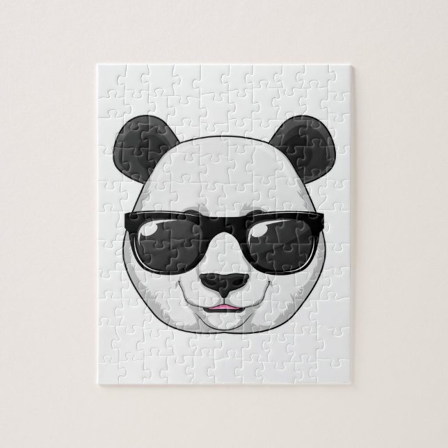 Puzzle Panda con gafas de sol (Vertical)