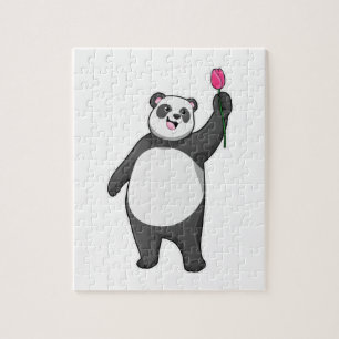 Puzzle Panda con Tulip