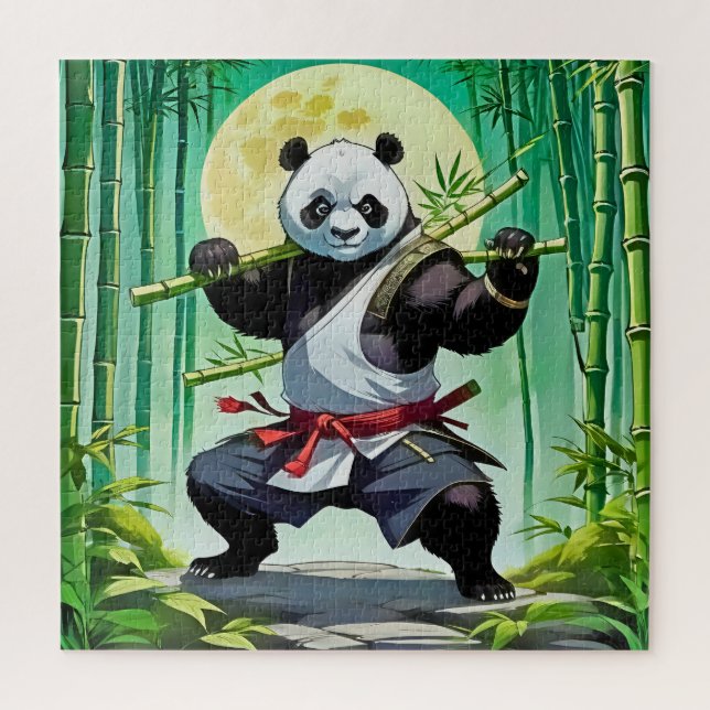 Puzzle Panda de artes marciales (Vertical)