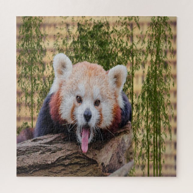 Puzzle Panda Rojo Silencioso (Vertical)