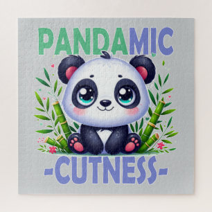 Puzzle Pandamic Cuteness. Personalizado Cute baby Panda