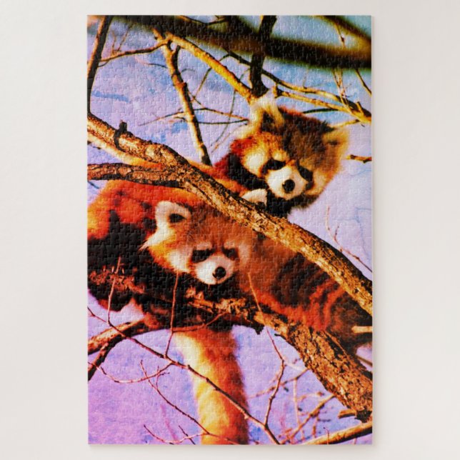 Puzzle pandas rojos (Vertical)
