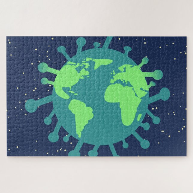 Puzzle Pandemia global (partícula viral) (infección viral (Horizontal)