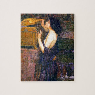 Puzzle Pandora por John William Waterhouse