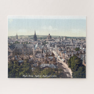 Puzzle panorama de High Street Oxford, Inglaterra c1905