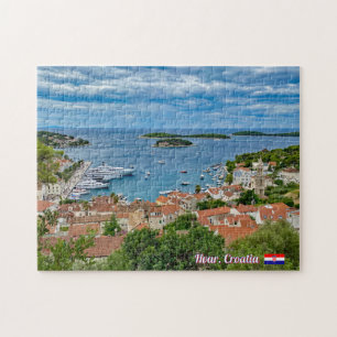 Puzzle Panorama de Hvar en Croacia viaje
