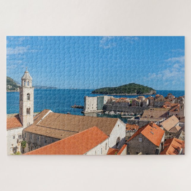 Puzzle Panorama de la ciudad de Dubrovnik - Croacia (Horizontal)