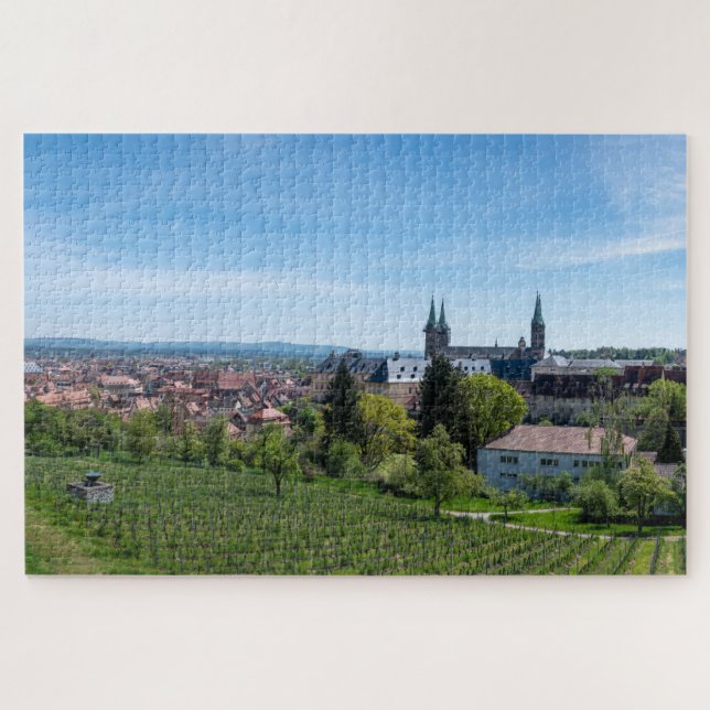 Puzzle Panorama del casco antiguo de Bamberg, Alemania (Horizontal)