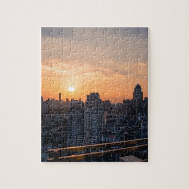 Puzzle Panorama del cielo de Bangkok (Vertical)