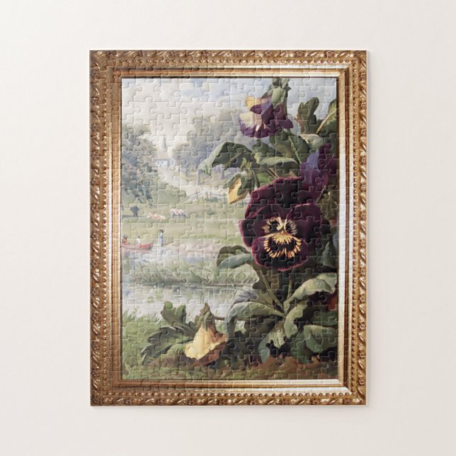 Puzzle Pansias antiguas y escenas rusticas (Vertical)