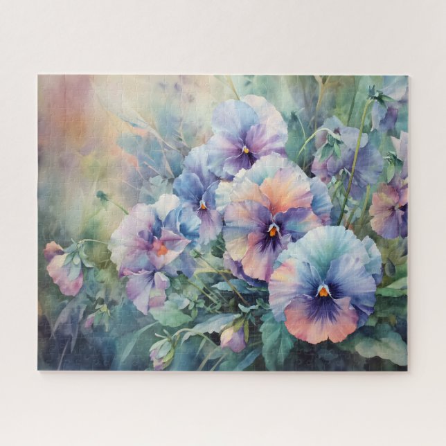 Puzzle Pansies (Horizontal)