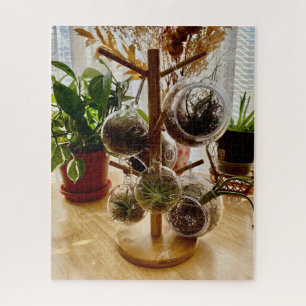 Puzzle Pantalla de tabletas florales iluminadas con sol