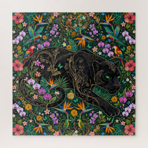 Puzzle Pantera al acecho Surrealista Jungla 