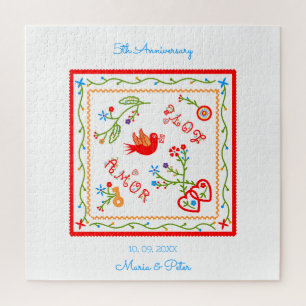 Puzzle pañuelos de amor de San Valentín