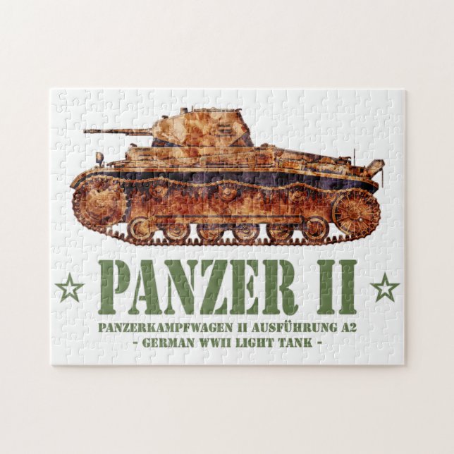 Puzzle Panzer II A2 Guerra Mundial Dos tanques de luz ale (Horizontal)
