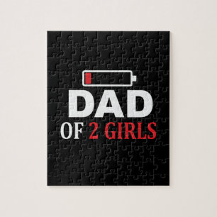 Puzzle Papá de 2 Chicas en el Día del Padre