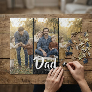Puzzle Papá Estableció La Foto De Escritura Moderna 3