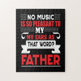 Puzzle Papá Regalo No Hay Música, Padre Tan Agradable