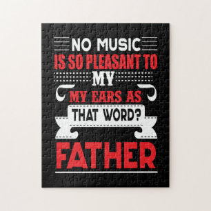 Puzzle Papá Regalo No Hay Música, Padre Tan Agradable