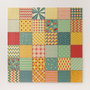 Puzzle Papel colorido: ornamentos abstractos sin costuras