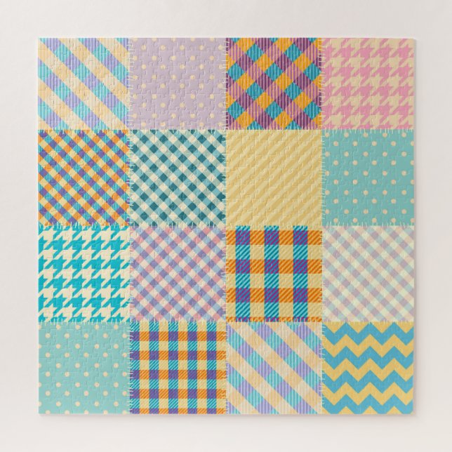 Puzzle Papel de época: fondo textil sin costuras (Vertical)