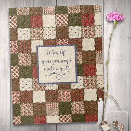 Puzzle Papel de época Imprimir Rojos Rústicos