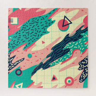 Puzzle Papel de escritorio geométrico Retro Trendy Memphi