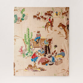 Puzzle Papel de escritorio vintage con vaqueros - 520 pie