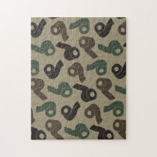 Puzzle Papel higiénico camuflaje patrón de camuflaje bosc