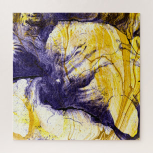 Puzzle Papel Mármol: Arte Acrílico Brillante
