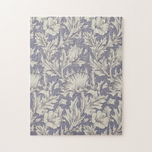 Puzzle Papel pintado de amapola de cuerno de William Morr (Vertical)