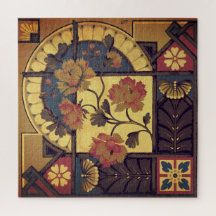 Papel pintado de época de las artes florales y art