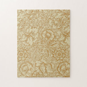 Puzzle Papel pintado floral de amapola de William Morris