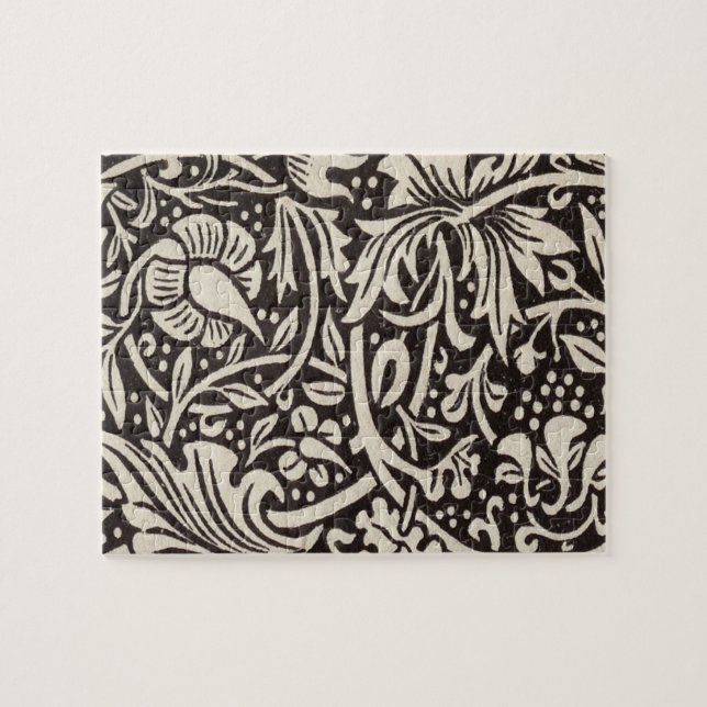Puzzle Papel pintado floral de narciso William Morris (Horizontal)