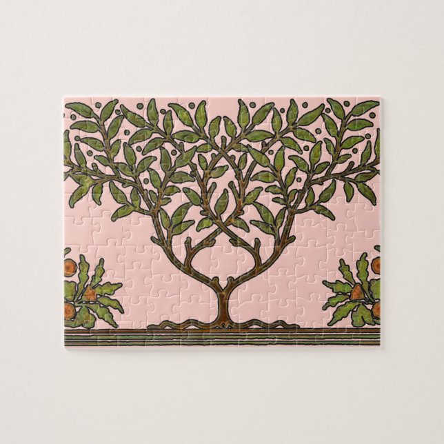Puzzle Papel pintado floral de William Morris Tree Frieze (Horizontal)