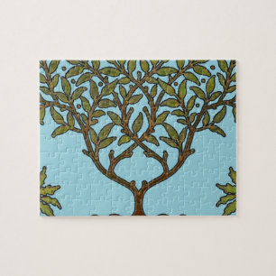 Puzzle Papel pintado floral de William Morris Tree Frieze