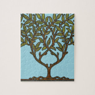 Puzzle Papel pintado floral de William Morris Tree Frieze