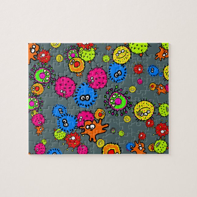 Puzzle Papel pintado microscópico del germen del dibujo (Horizontal)