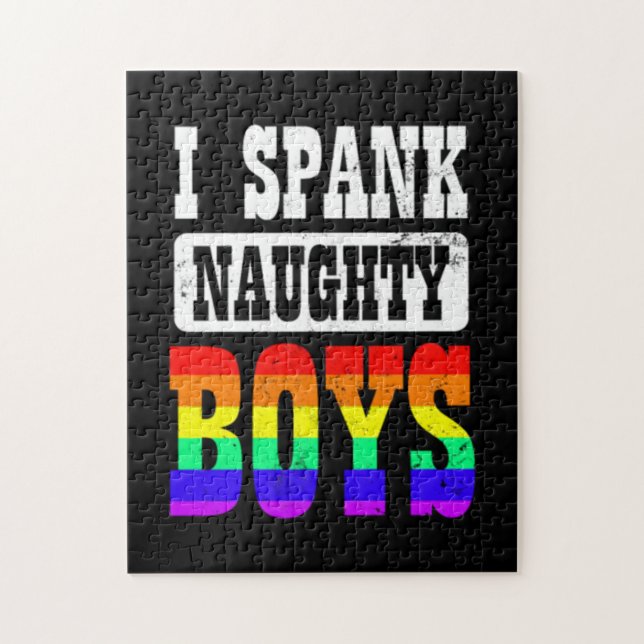 Puzzle Papi gay I Spank Naughty Boy (Vertical)