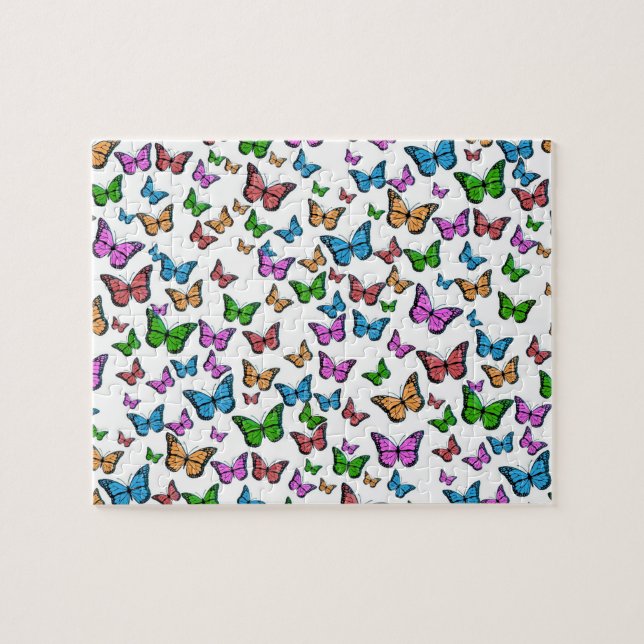 Puzzle Papillon de mariposa de época de arte de Ilustraci (Horizontal)