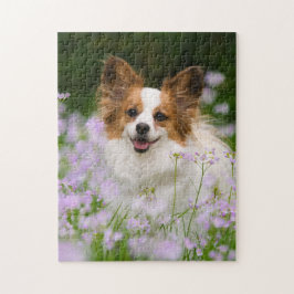 Puzzle Papillon Dog Cute Retrato Romántico
