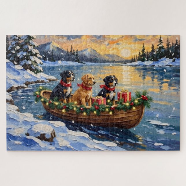 Puzzle Papillon Navidad Barco Fiesta (Horizontal)