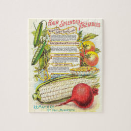 Puzzle Paquete de Semillas Vintage para Vegetales Saludab