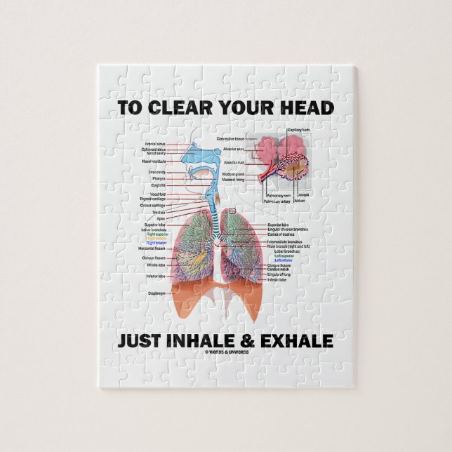 Puzzle Para despejar su cabeza apenas inhale y exhale (Vertical)