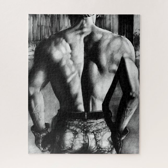 Puzzle Para los hombres Elegante Art Hand-Dibujante Mascu (Vertical)