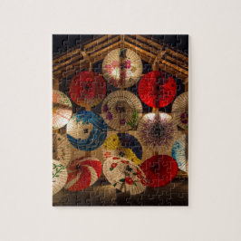 Puzzle Paraguas Japoneses Estilo Japonés