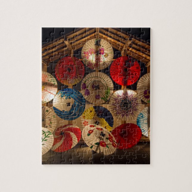 Puzzle Paraguas Japoneses Estilo Japonés (Vertical)